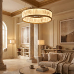 Yiosi Crystara Natural Stone Pendant Light 39" Style A - scene-3