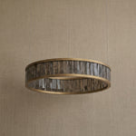 Yiosi Crystara Natural Stone Pendant Light 39" Style A - dark