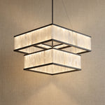 Yiosi Crystara Natural Stone Pendant Light 39" Style B - 39" (Dia 1000mm)