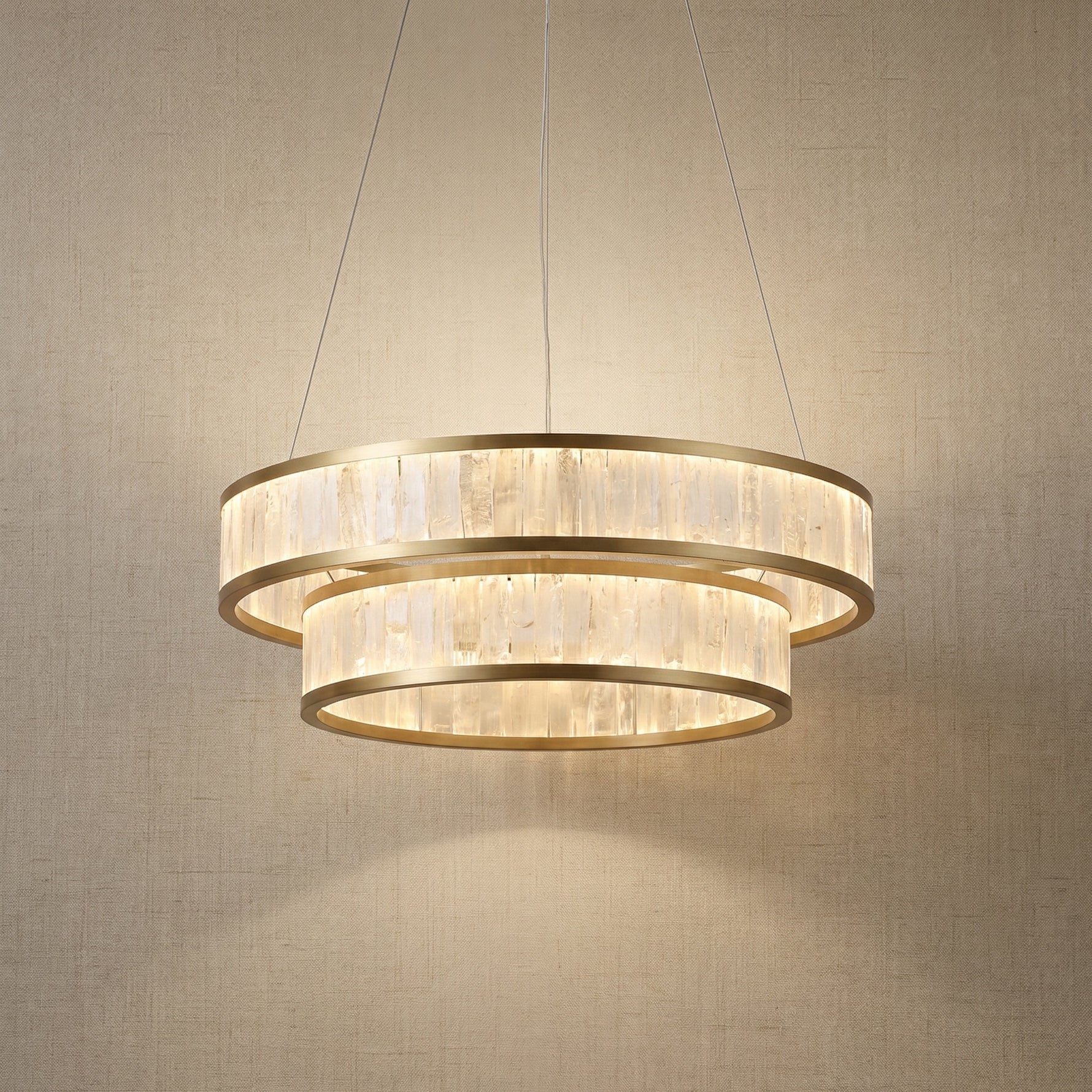 Yiosi Crystara Nested Metal Pendant Light 31" Style A - 31" (Dia 800mm)