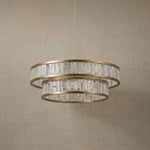 Yiosi Crystara Nested Metal Pendant Light 31" Style A - dark