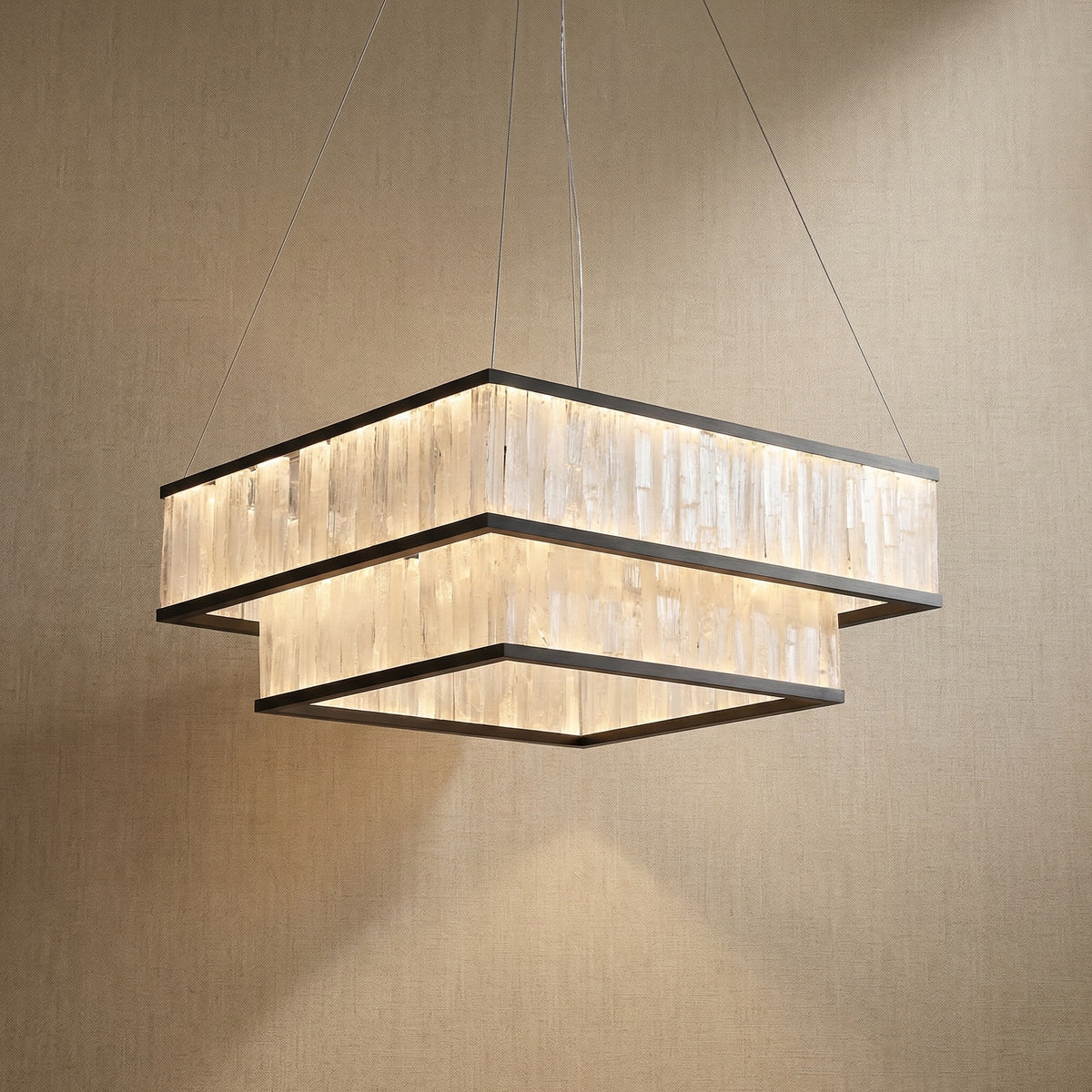 Yiosi Crystara Nested Metal Pendant Light 31" Style B - 31" (Dia 800mm)