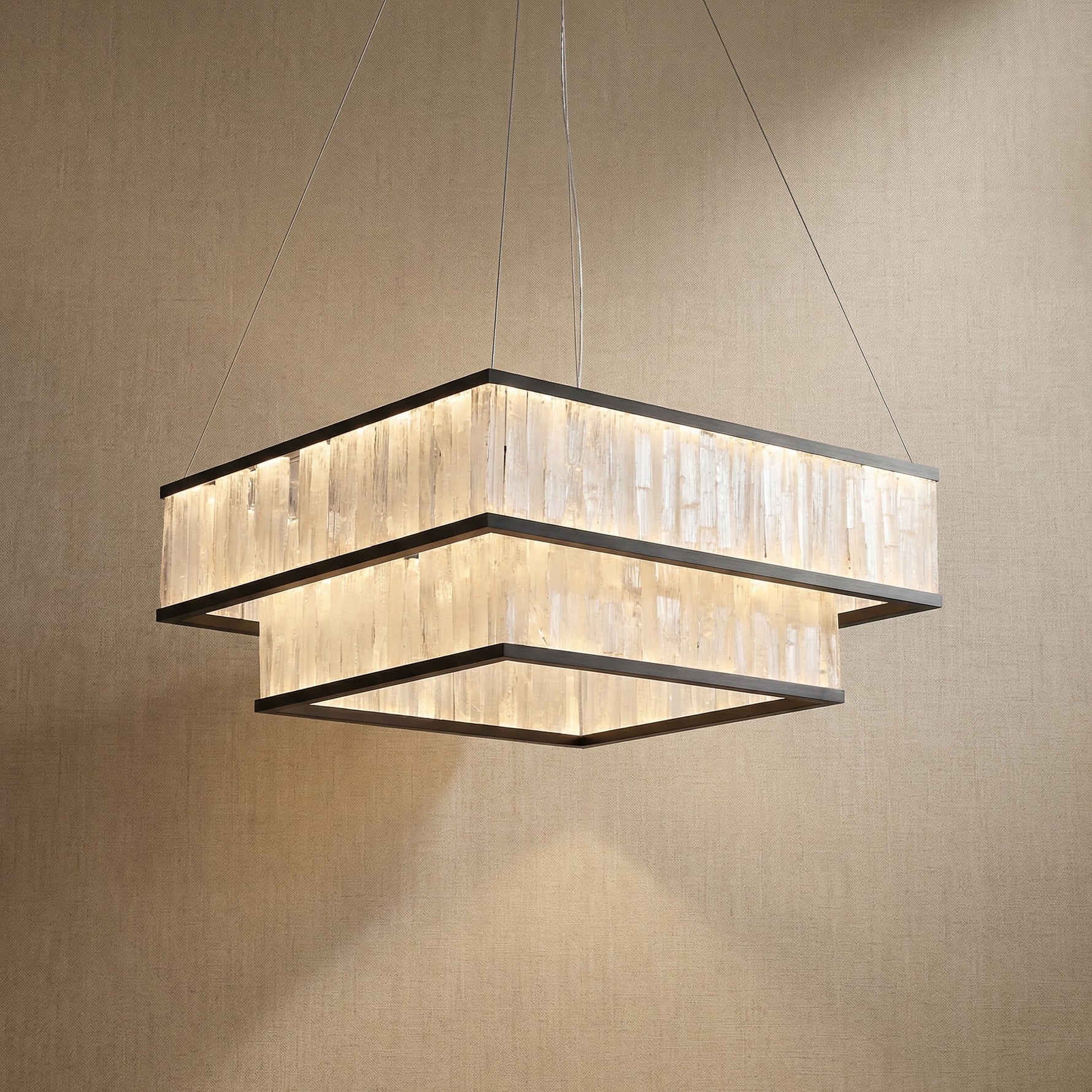 Yiosi Crystara Nested Metal Pendant Light 31" Style B - 31" (Dia 800mm)