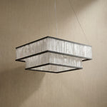 Yiosi Crystara Nested Metal Pendant Light 31" Style B - dark
