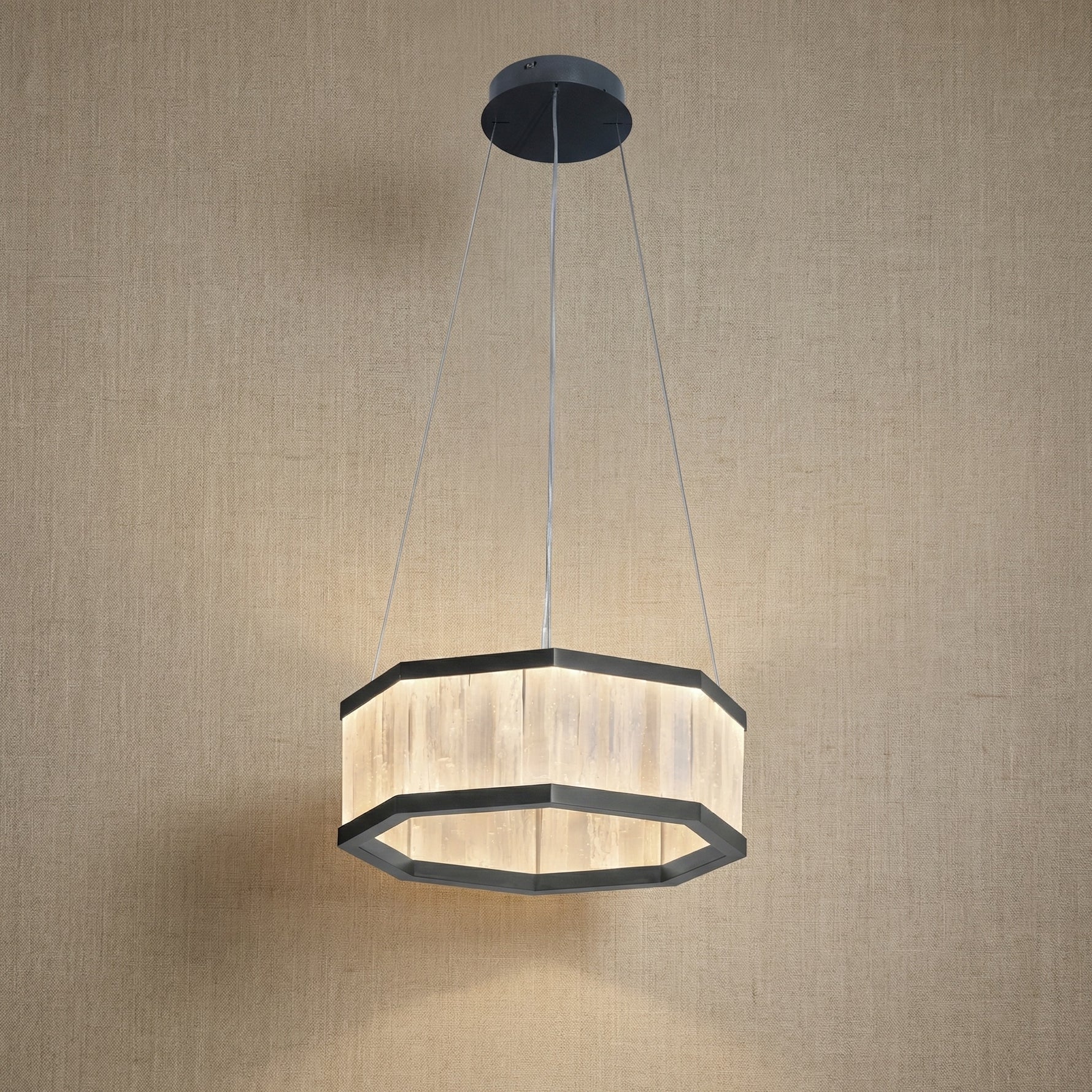 Yiosi Crystara Nested Metal Pendant Light 39" - 39" (Dia 1000mm)