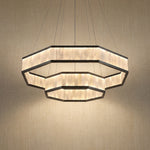 Yiosi Crystara Nested Metal Pendant Light 39" - 39" (Dia 1000mm) Style B
