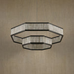 Yiosi Crystara Nested Metal Pendant Light 39" - dark
