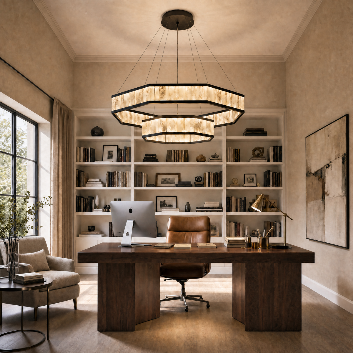Yiosi Crystara Nested Metal Chandelier 39"