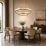 Yiosi Crystara Nested Metal Chandelier 39"