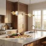 Close-up detail of K9 crystal linear pendant with chrome canopy — Yiosi Eclipse chandelier