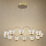 Yiosi Flowers Glass Pendant Light 41" - 41" (Dia 1040mm)