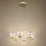 Yiosi Flowers Glass Pendant Light 41" - 24" (Dia 600mm)