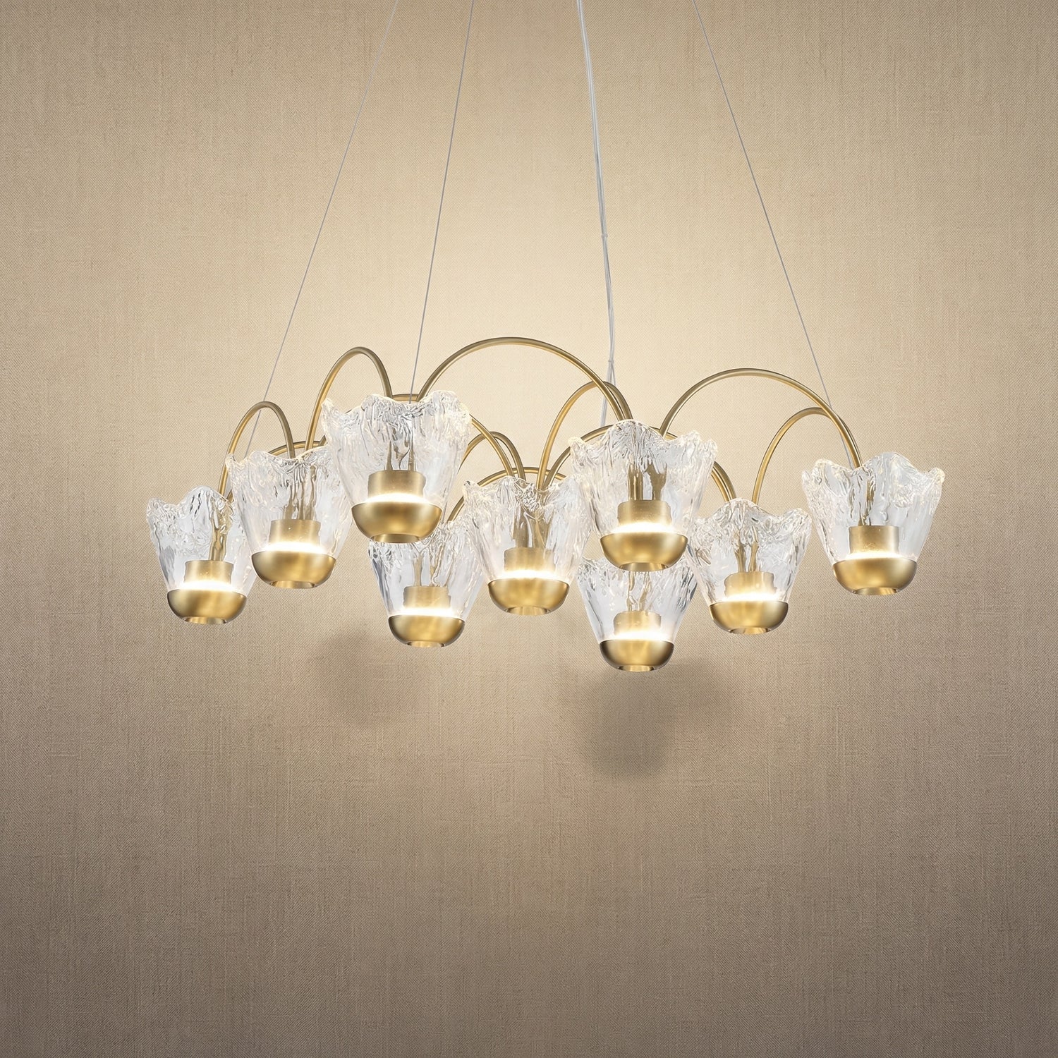 Yiosi Flowers Glass Pendant Light Style B - 24" (Dia 610mm)