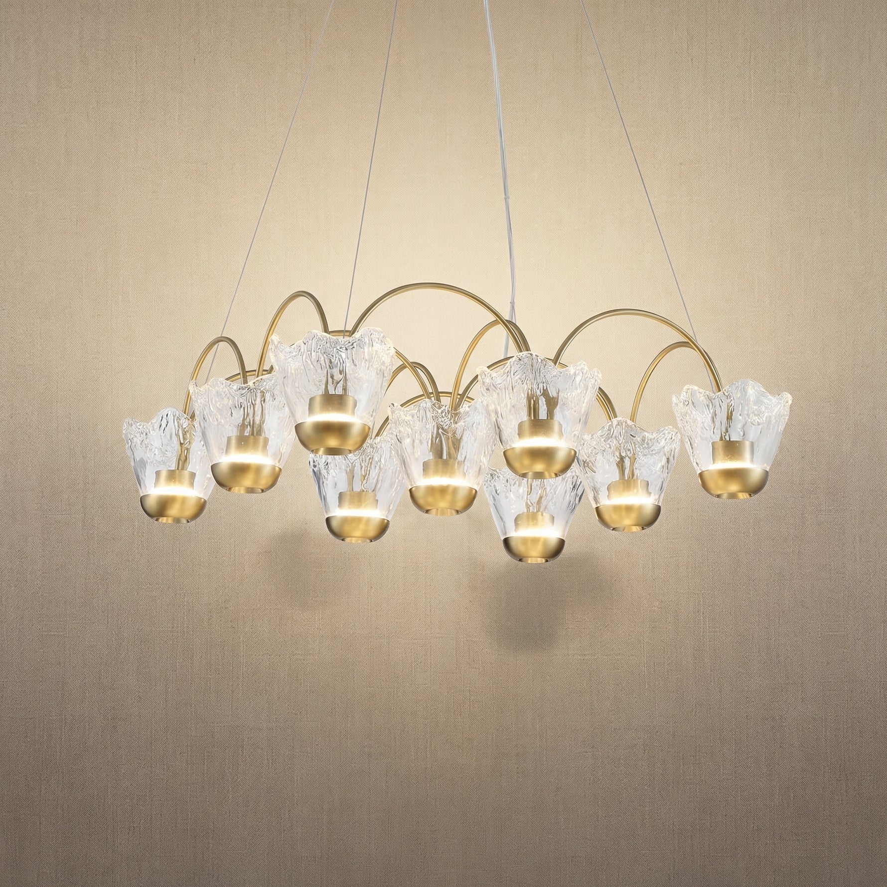 Yiosi Flowers Glass Pendant Light Style B - 24" (Dia 610mm)