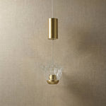 Yiosi Flowers Mini Glass Pendant Light - dark
