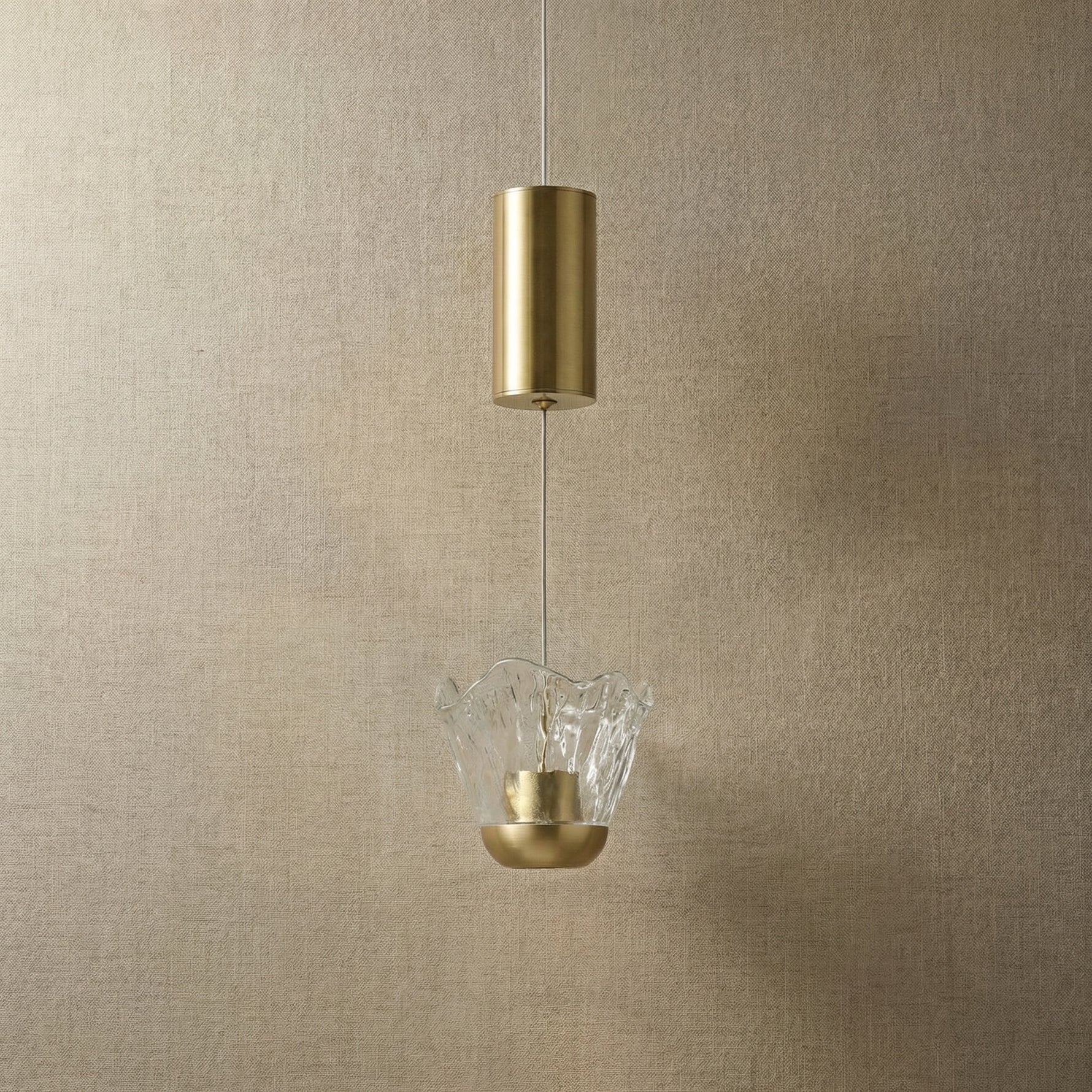 Yiosi Flowers Mini Glass Pendant Light - dark