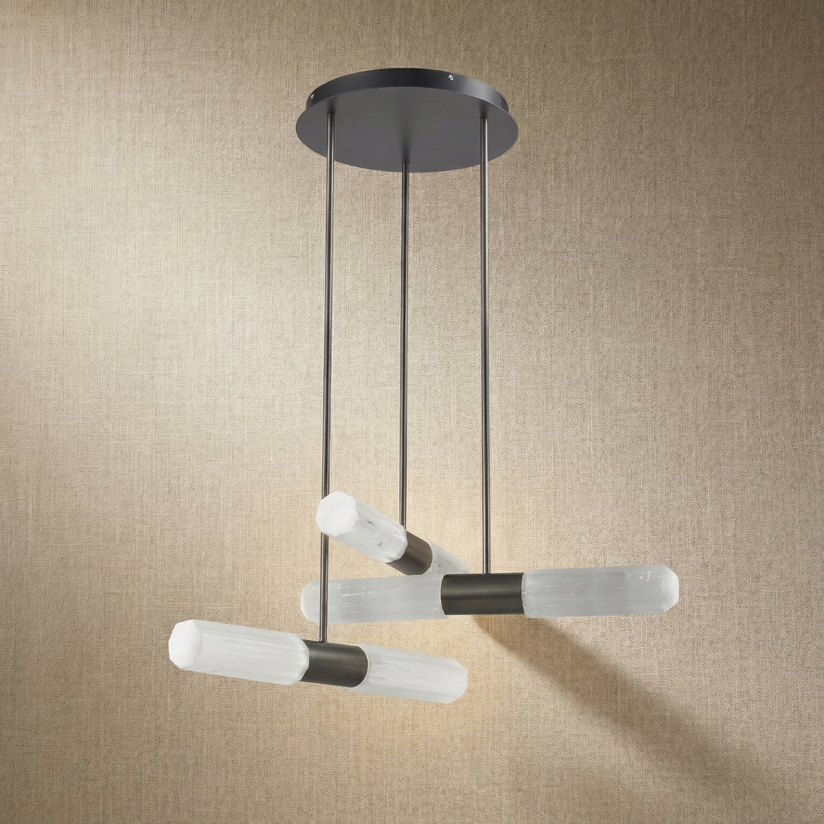Yiosi Gemstones Crystal Pendant Light - dark