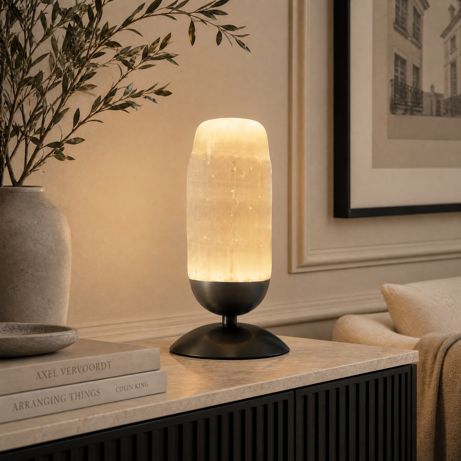 Yiosi Gemstones Crystal Table Lamp 6" Style A