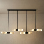 Yiosi Gemstones Linear Crystal Pendant Light 59" - 59" Linear (L1500mm)