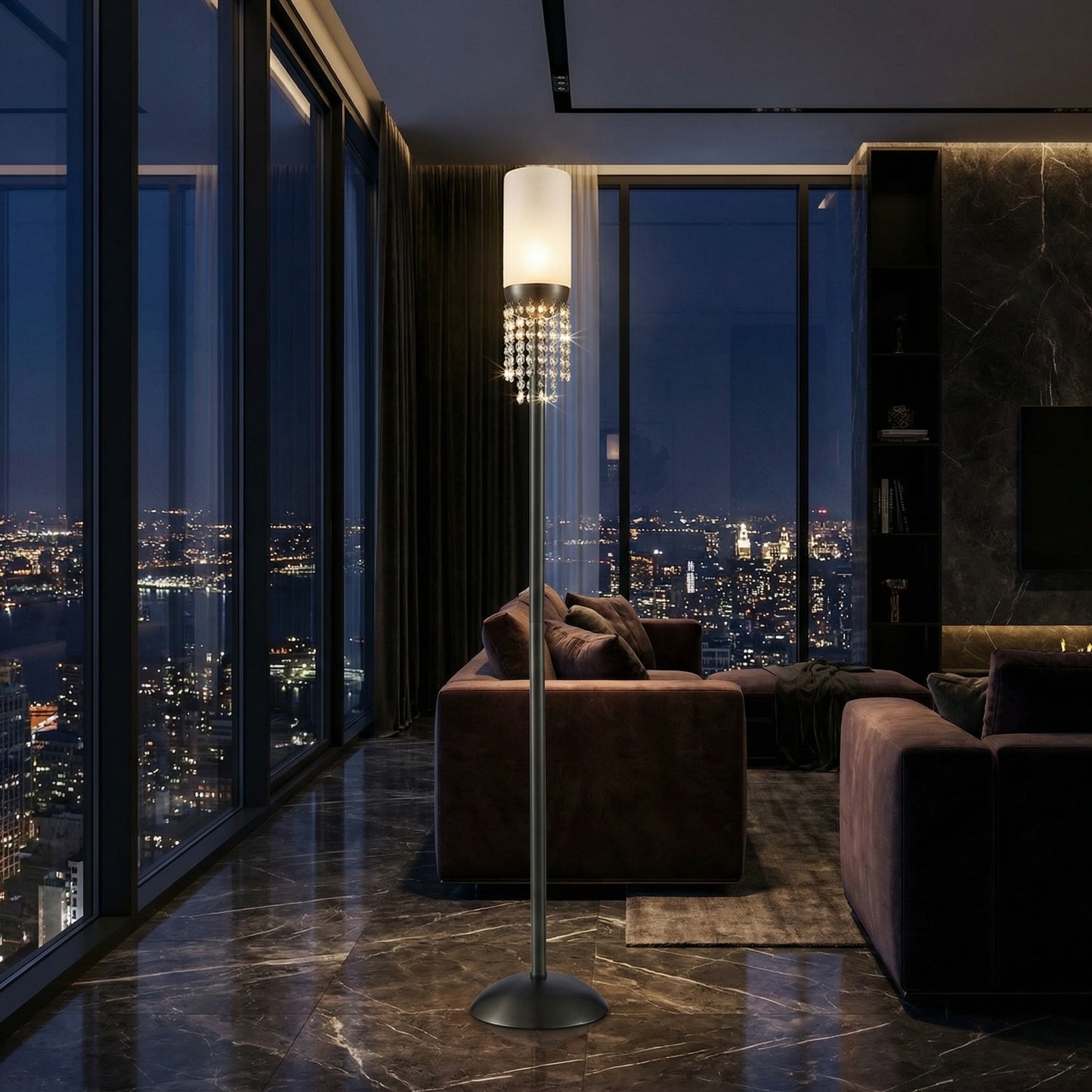 Yiosi Gemstones Mini Crystal Floor Lamp - scene-3