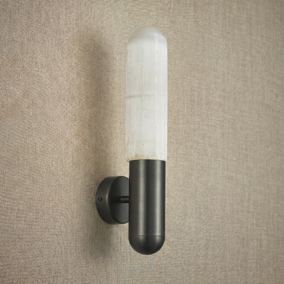 Yiosi Gemstones Mini Crystal Wall Sconce - dark