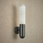 Yiosi Gemstones Mini Crystal Wall Sconce - dark