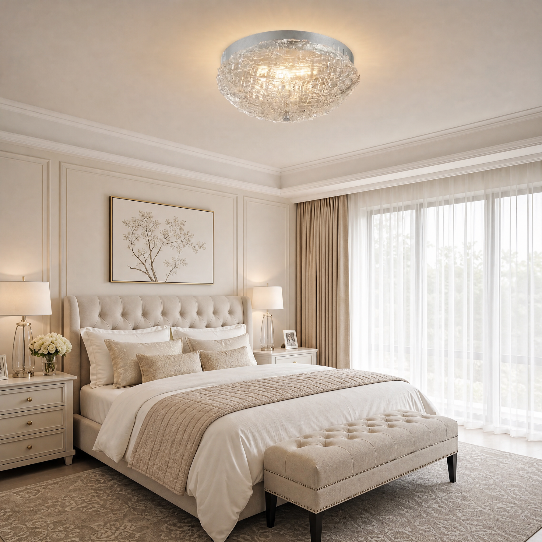 Yiosi Glitter Glass Celling lamp