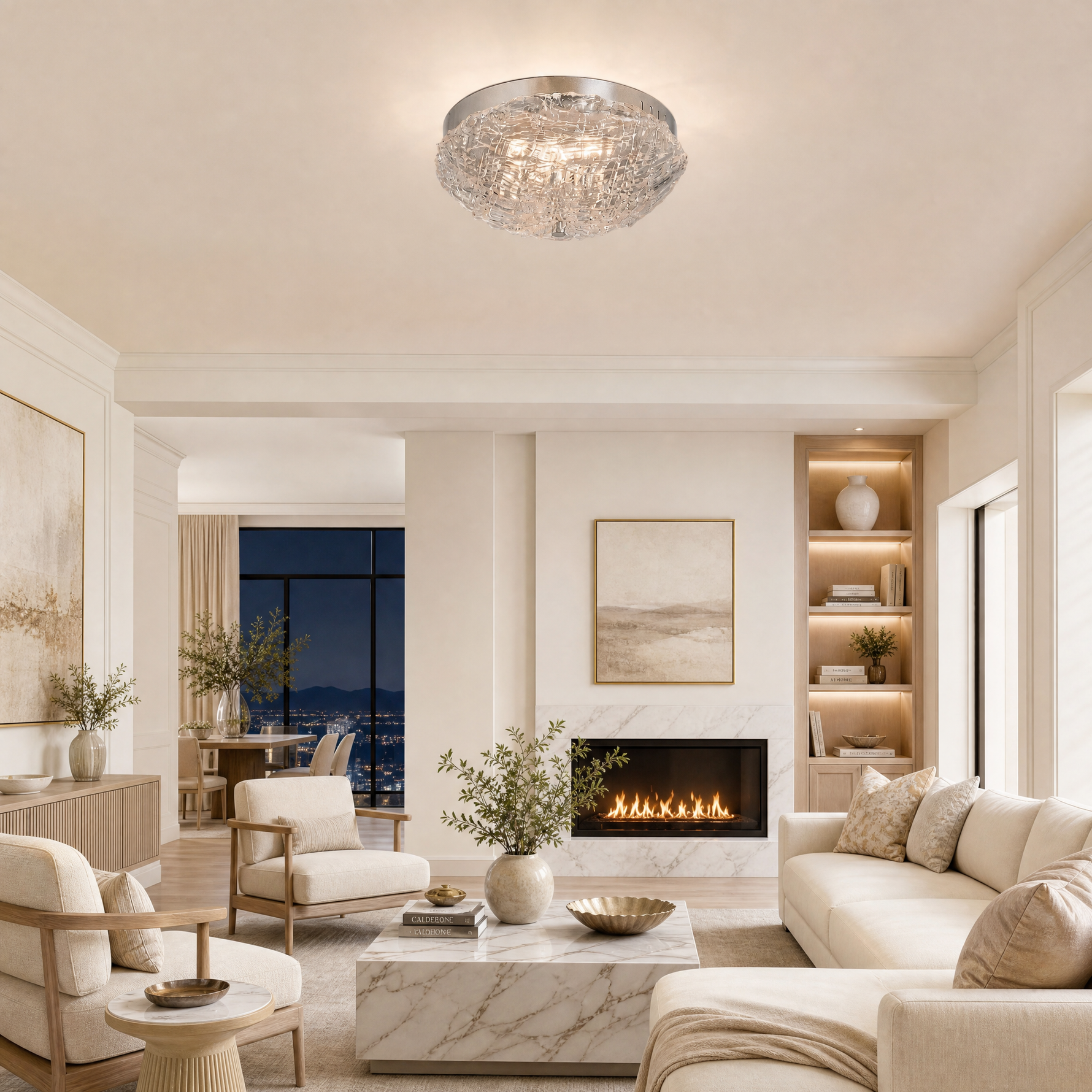 Yiosi Glitter Glass Celling lamp