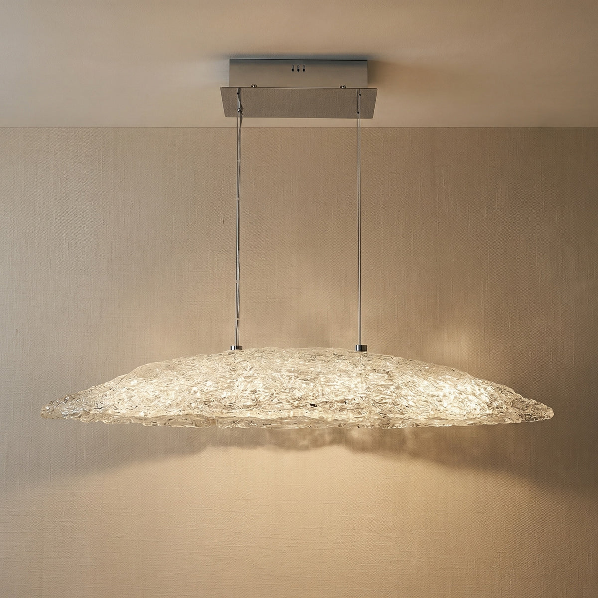 Yiosi Glitter Glass Pendant Light 35" - 35" Linear (L900mm)