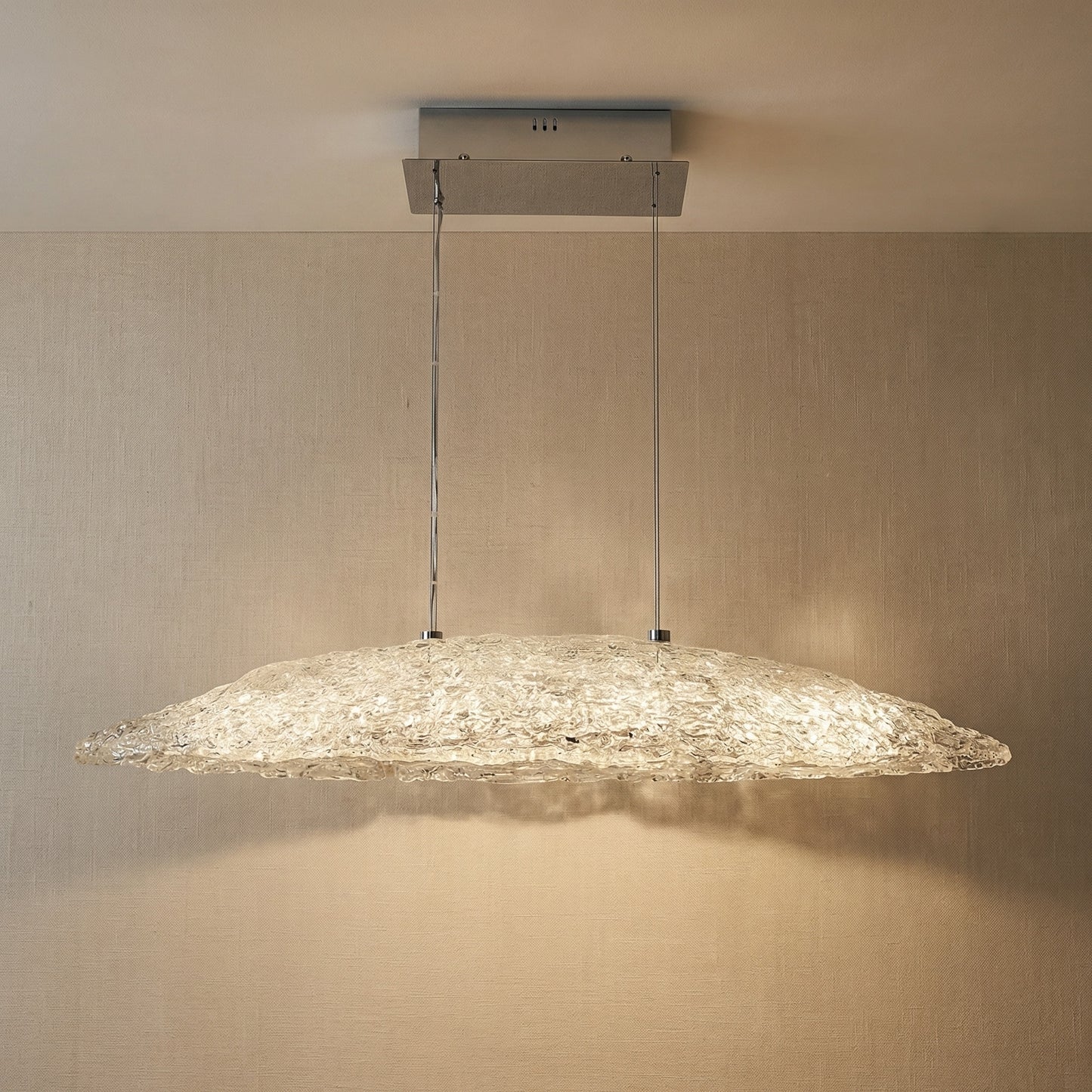 Yiosi Glitter Glass Pendant Light 35" - 35" Linear (L900mm)