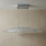 Yiosi Glitter Glass Pendant Light 35" - dark