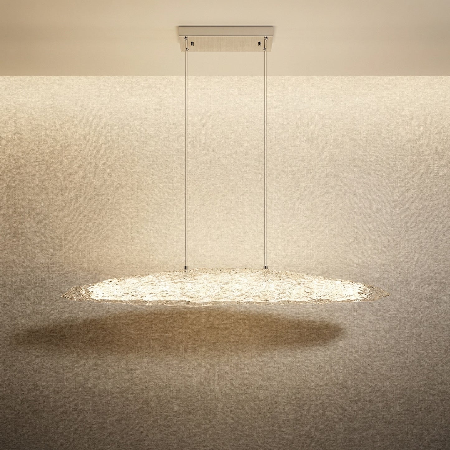 Yiosi Glitter Glass Pendant Light 53" - 53" Linear (L1350mm)