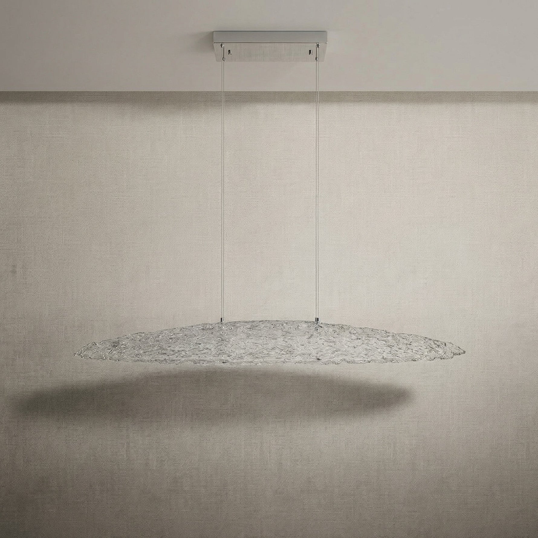 Yiosi Glitter Glass Pendant Light 53" - dark