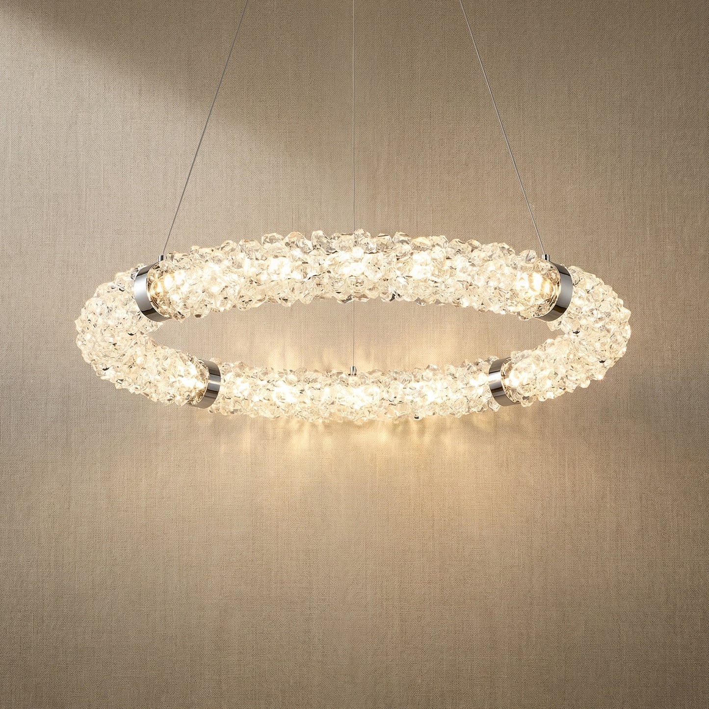 Yiosi Glitter Glass Pendant Light Style A - 39" (Dia 1000mm)