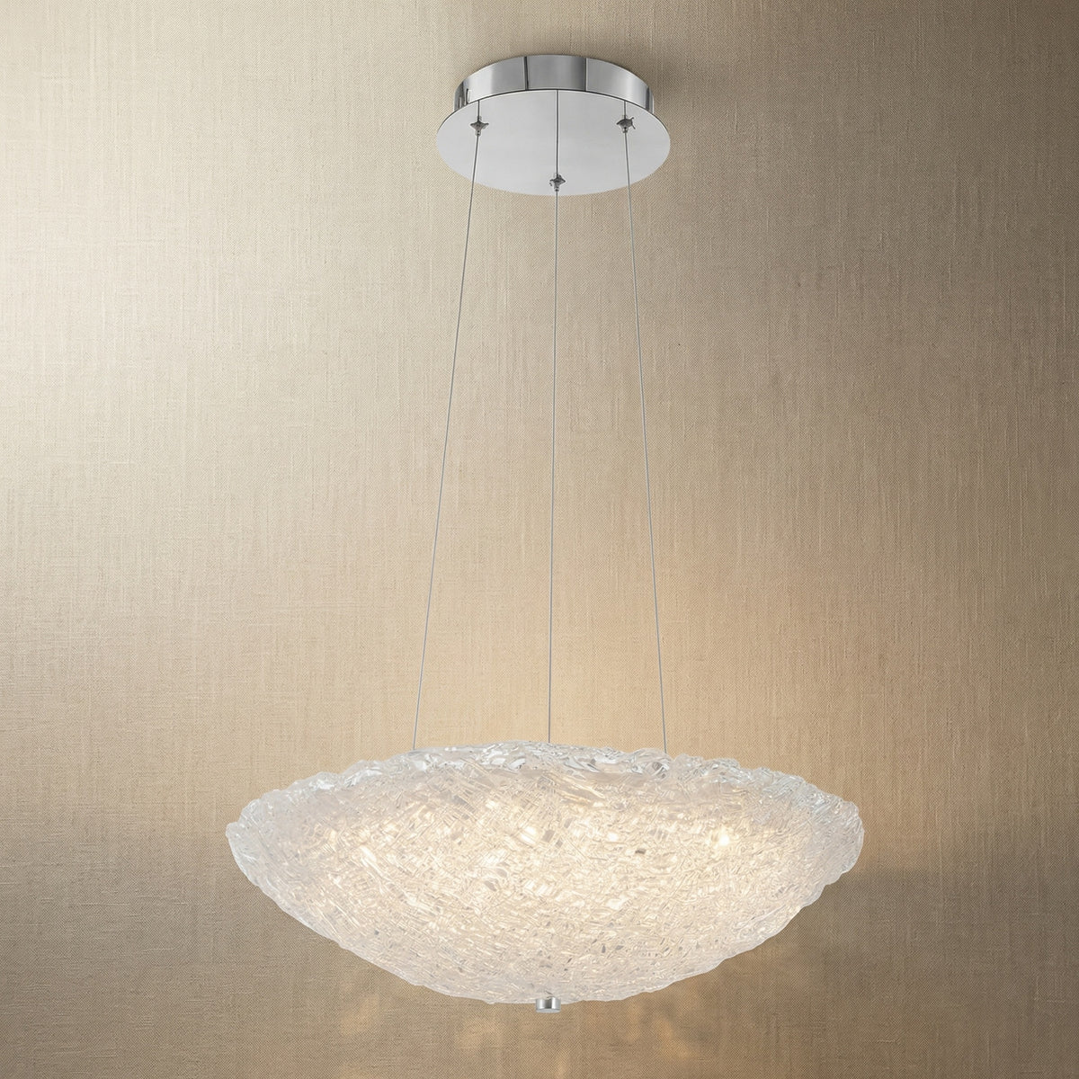 Yiosi Glitter Glass Pendant Light Style A - 16" (Dia 400mm)