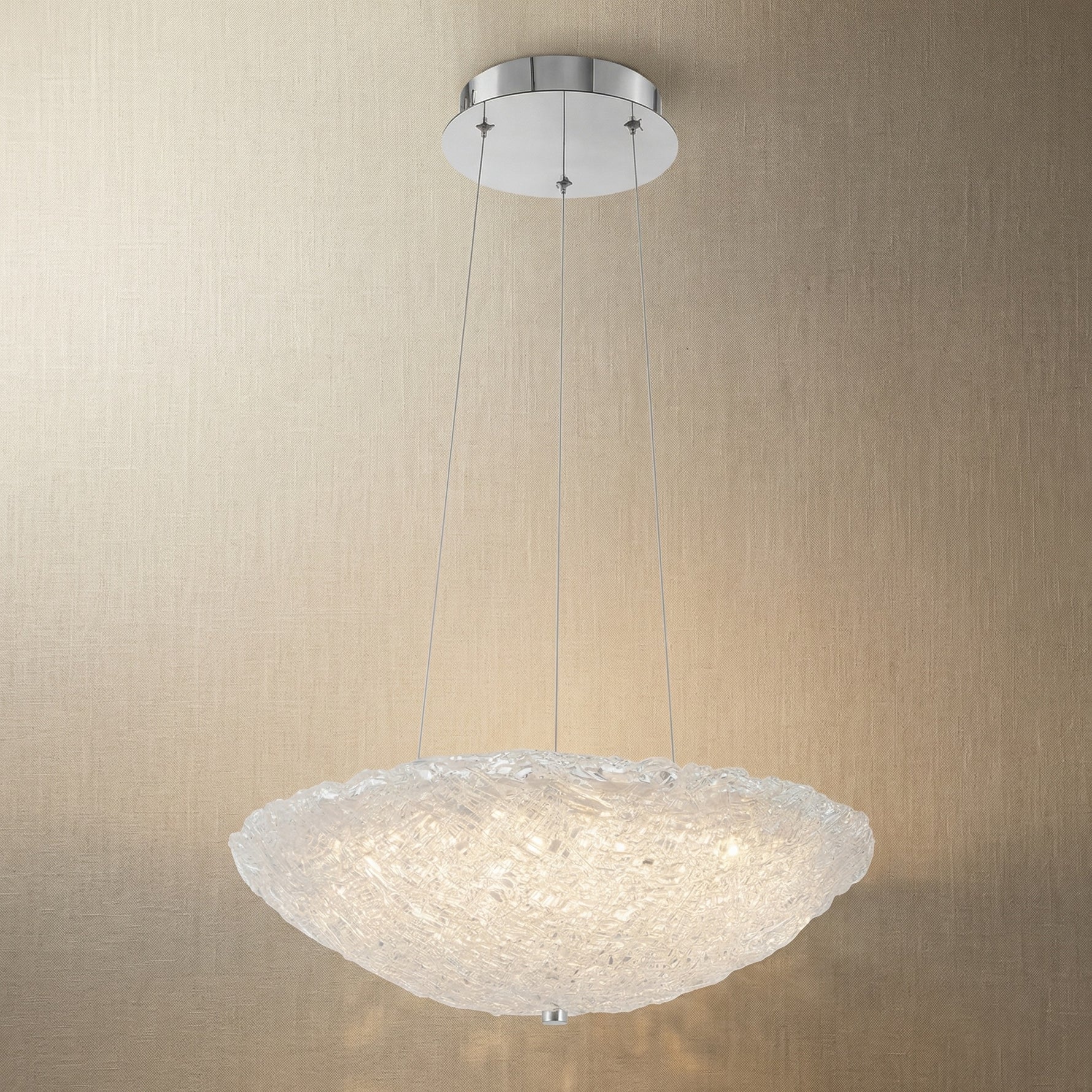 Yiosi Glitter Glass Pendant Light Style A - 16" (Dia 400mm)
