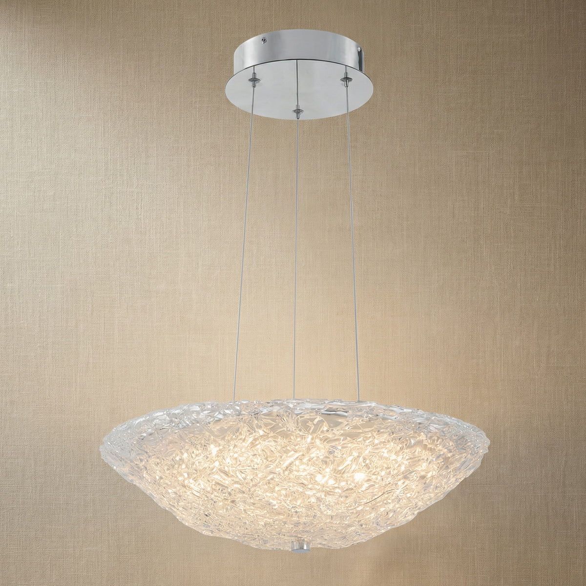 Yiosi Glitter Glass Pendant Light Style A - 20" (Dia 500mm)