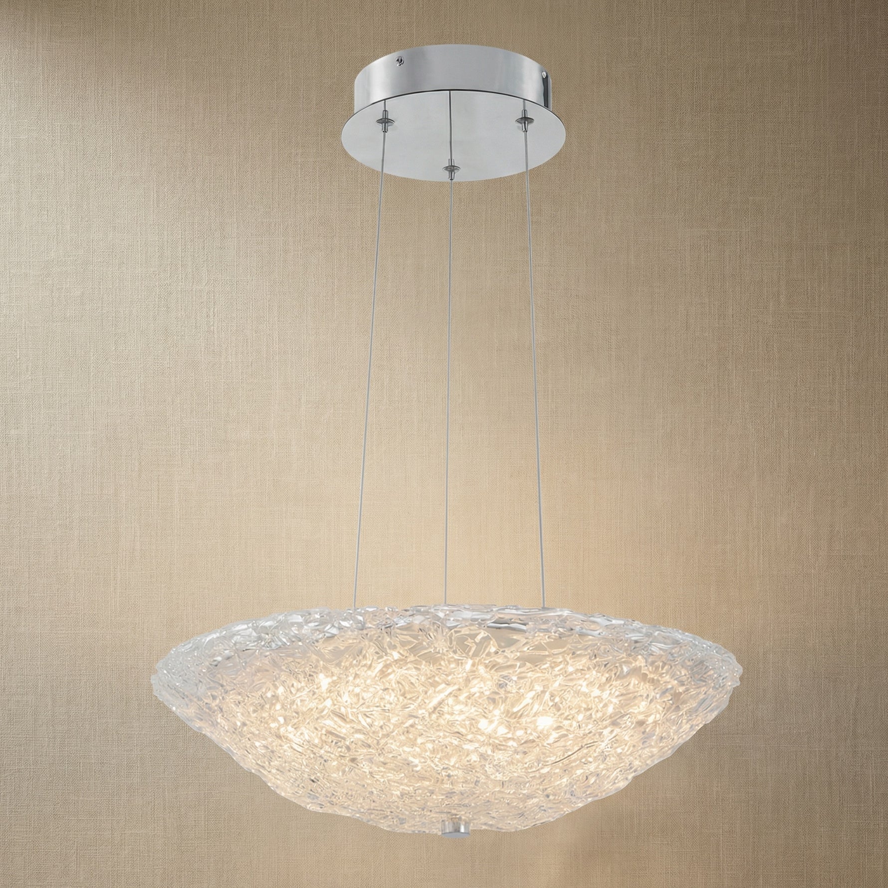 Yiosi Glitter Glass Pendant Light Style A - 20" (Dia 500mm)