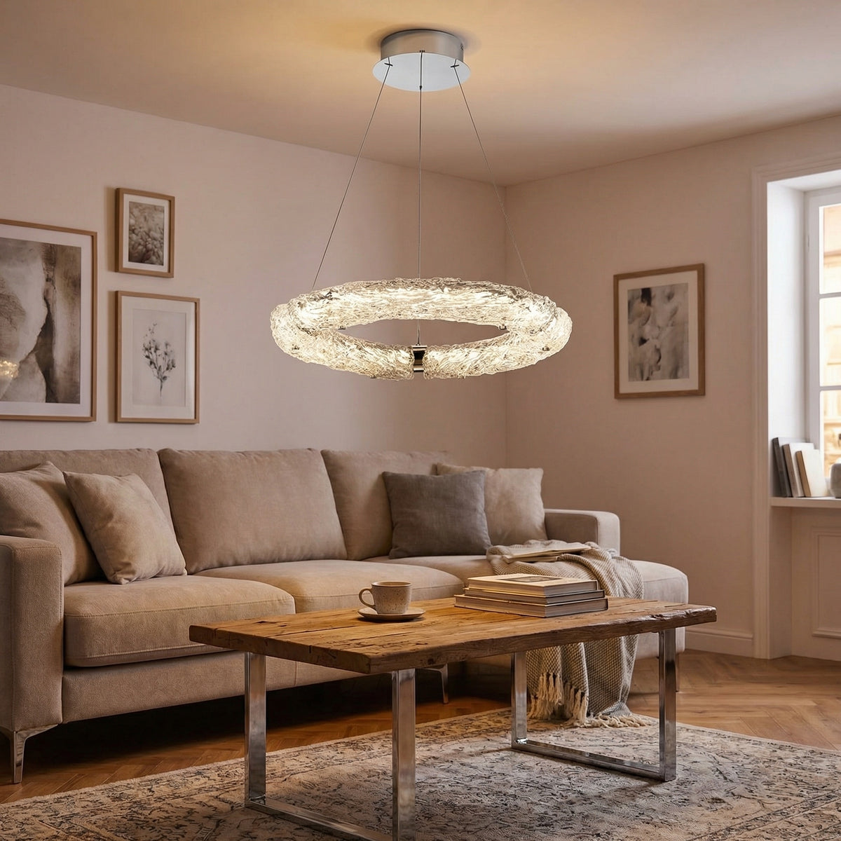Yiosi Glitter Glass Pendant Light Style A - scene-3