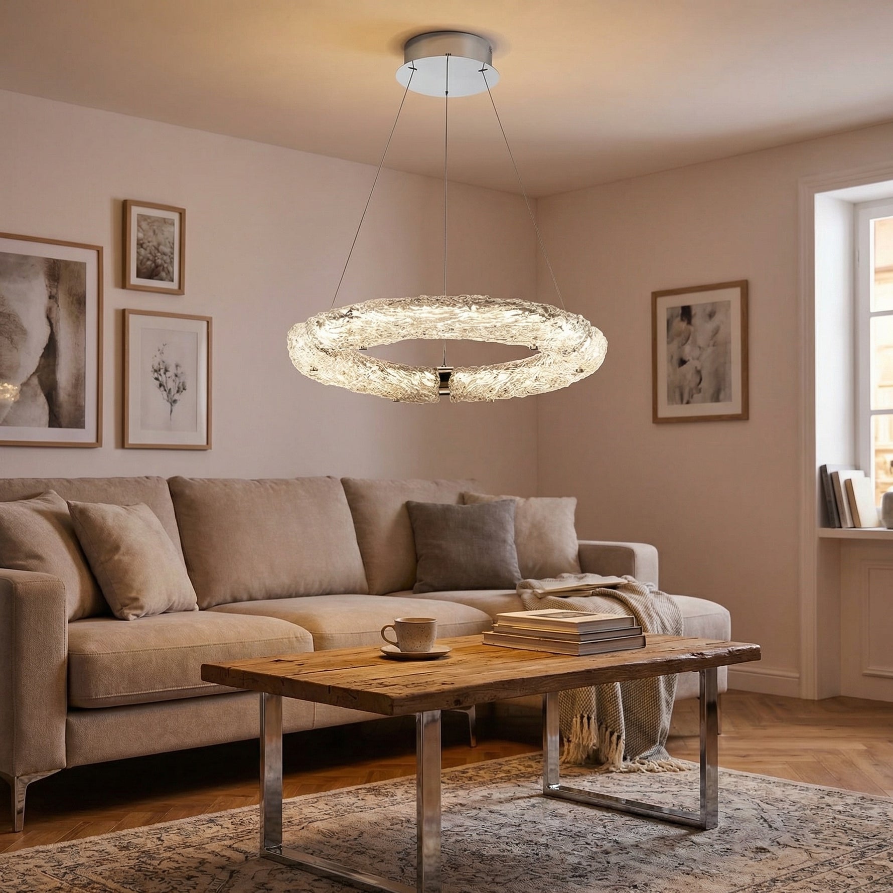 Yiosi Glitter Glass Pendant Light Style A - scene-3