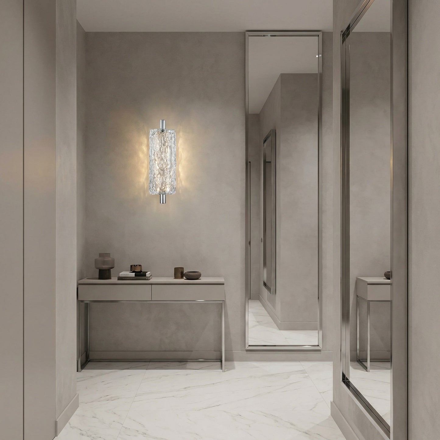 Yiosi Glitter Glass Wall Sconce - scene-1