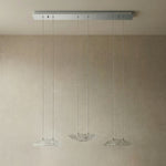 Yiosi Glitter Linear Glass Pendant Light - dark