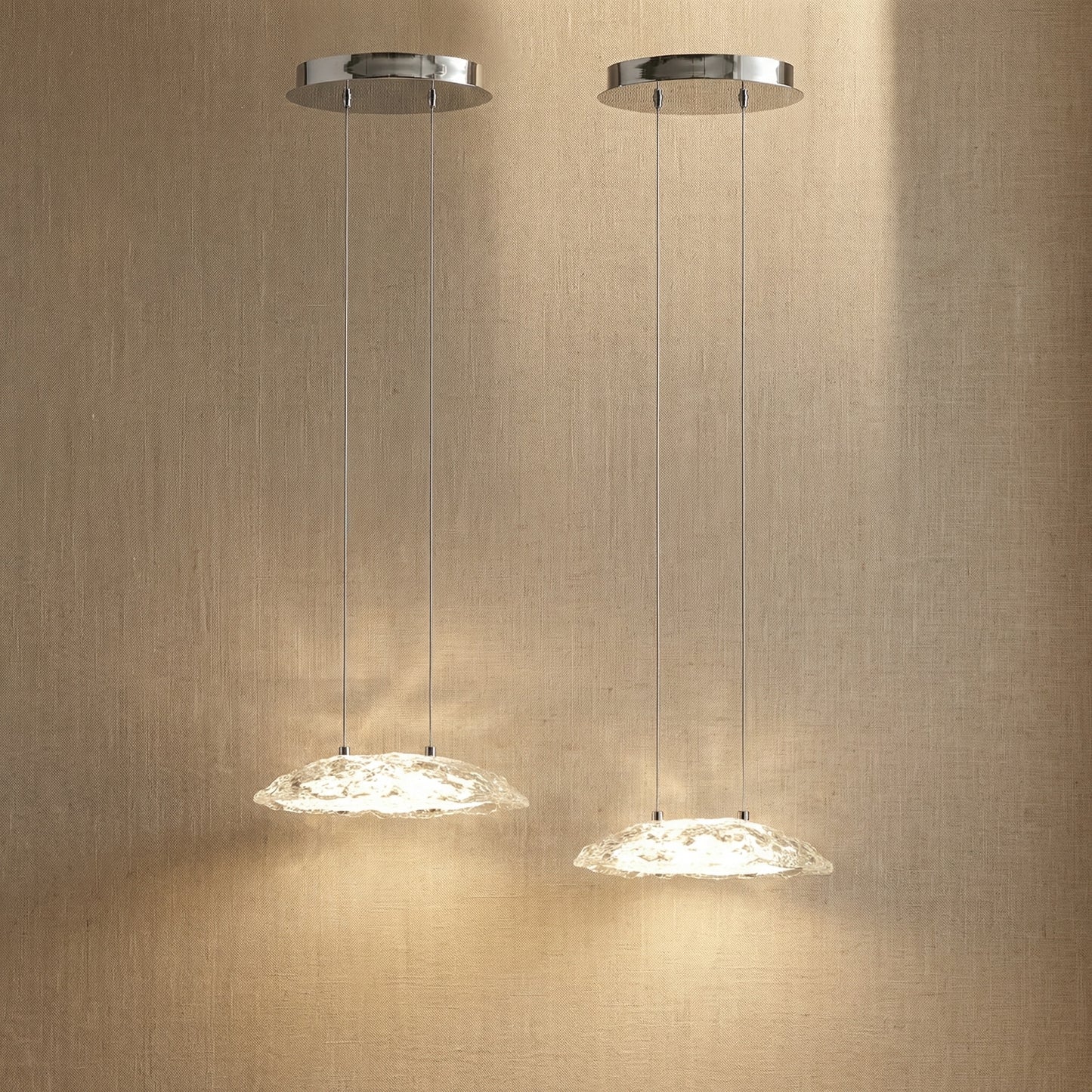 Yiosi Glitter Mini Glass Pendant Light - 12" (Dia 300mm)