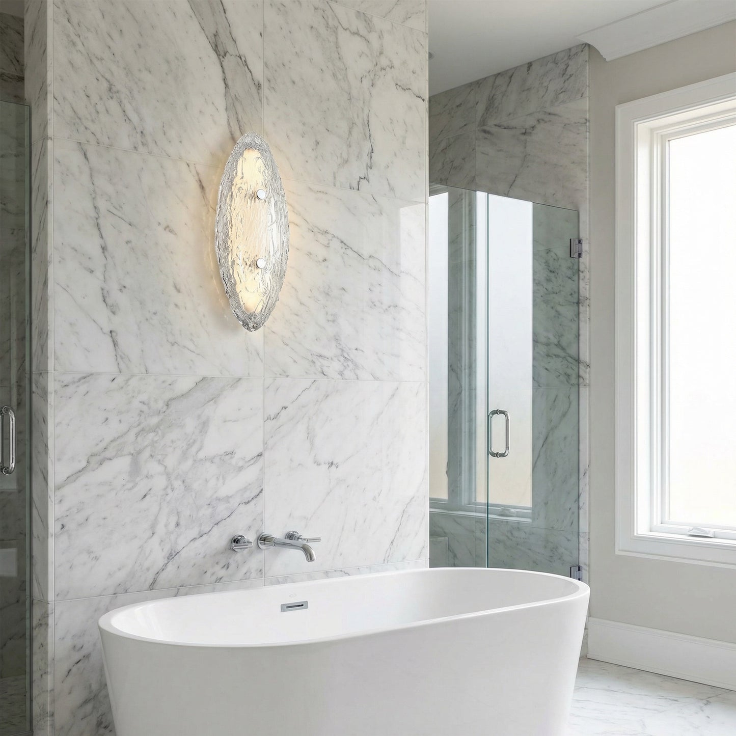 Yiosi Glitter Mini Glass Wall Sconce - scene-2