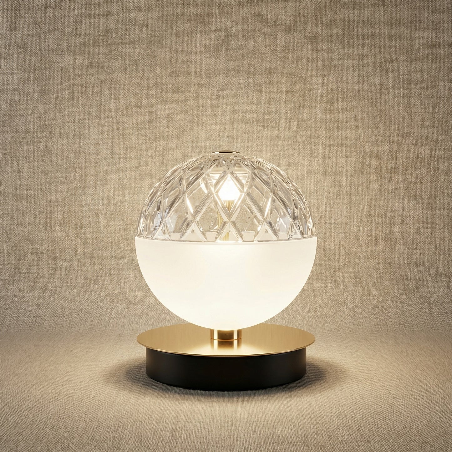 Yiosi Glorious Frosted Crystal Table Lamp - 5" (Dia 120mm)