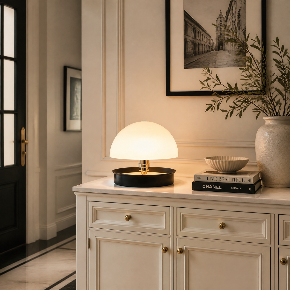 Yiosi Glorious Frosted Crystal Table Lamp