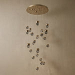 Yiosi Glorious Grand Cascading Crystal Pendant Light - dark
