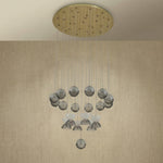 Yiosi Glorious Grand Cascading Crystal Pendant Light - dark