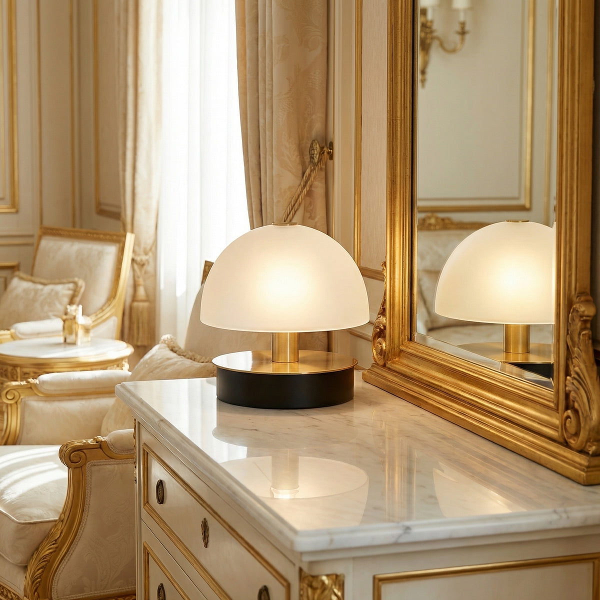 Yiosi Glorious Mini Frosted Crystal Table Lamp - scene-2