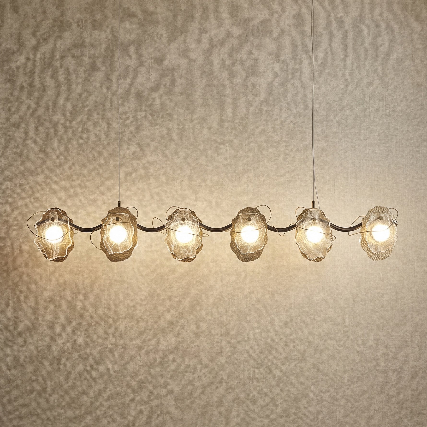 Yiosi Grape Glass Pendant Light - 61" Linear (L1550mm)